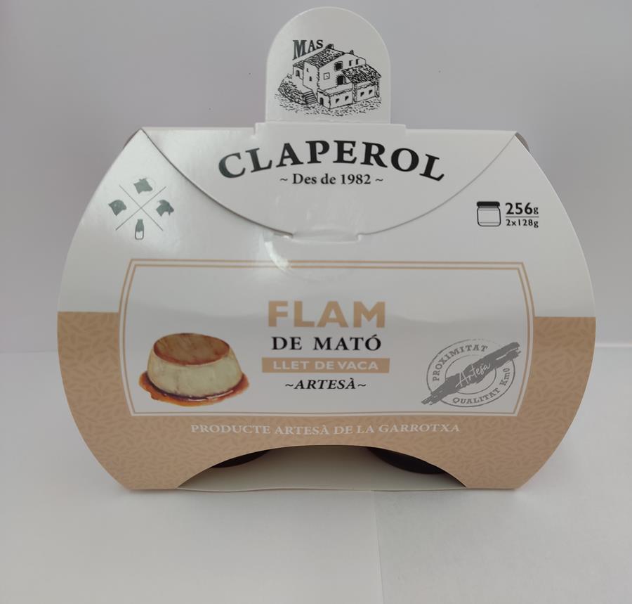FLAM DE MATÓ AMB LLET DE VACA 256g | 144
