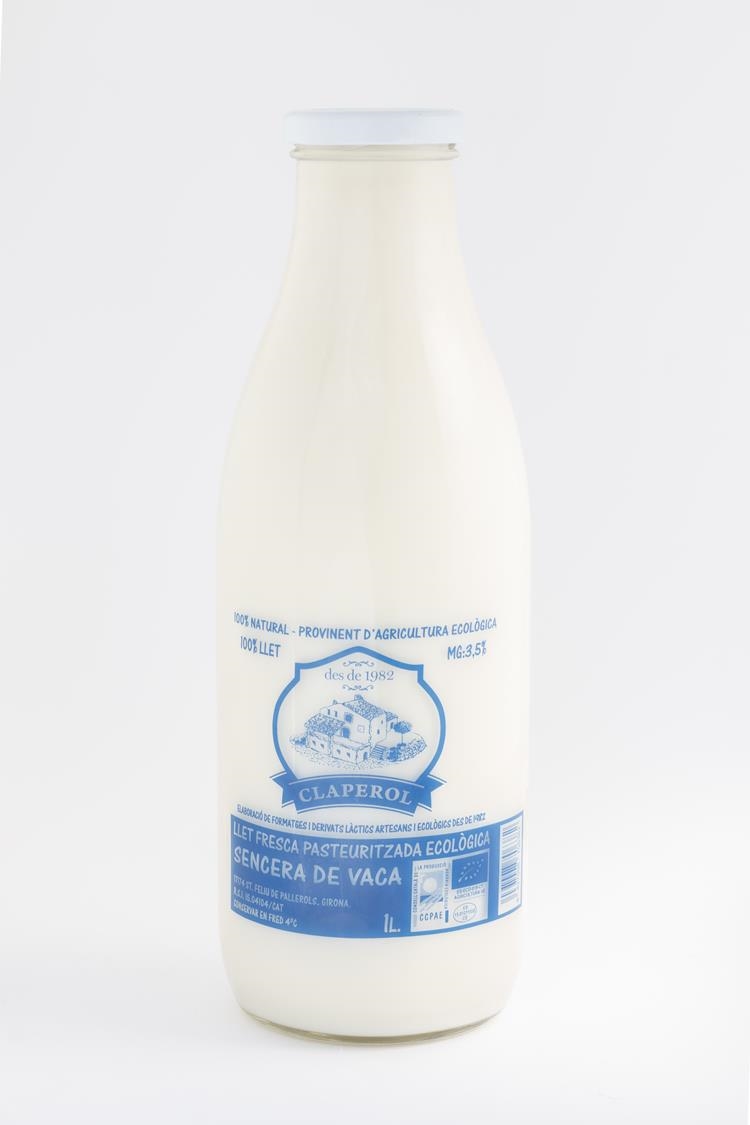 LECHE FRESCA ENTERA ECOLÓGICA DE VACA 1L | 81
